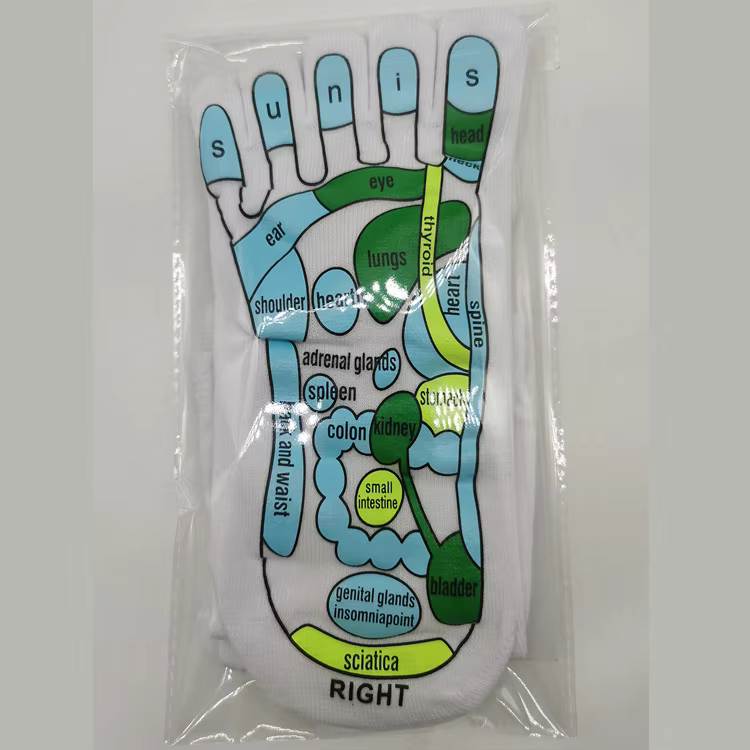 Meias De Massagem Reflexologia nos Pés